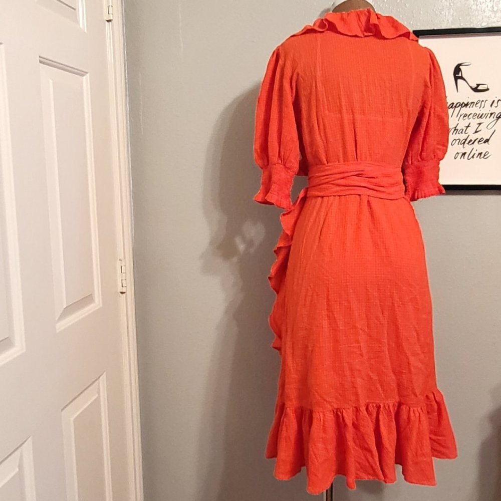 J.Crew Ruffle Wrap Dress - Picture 10 of 13